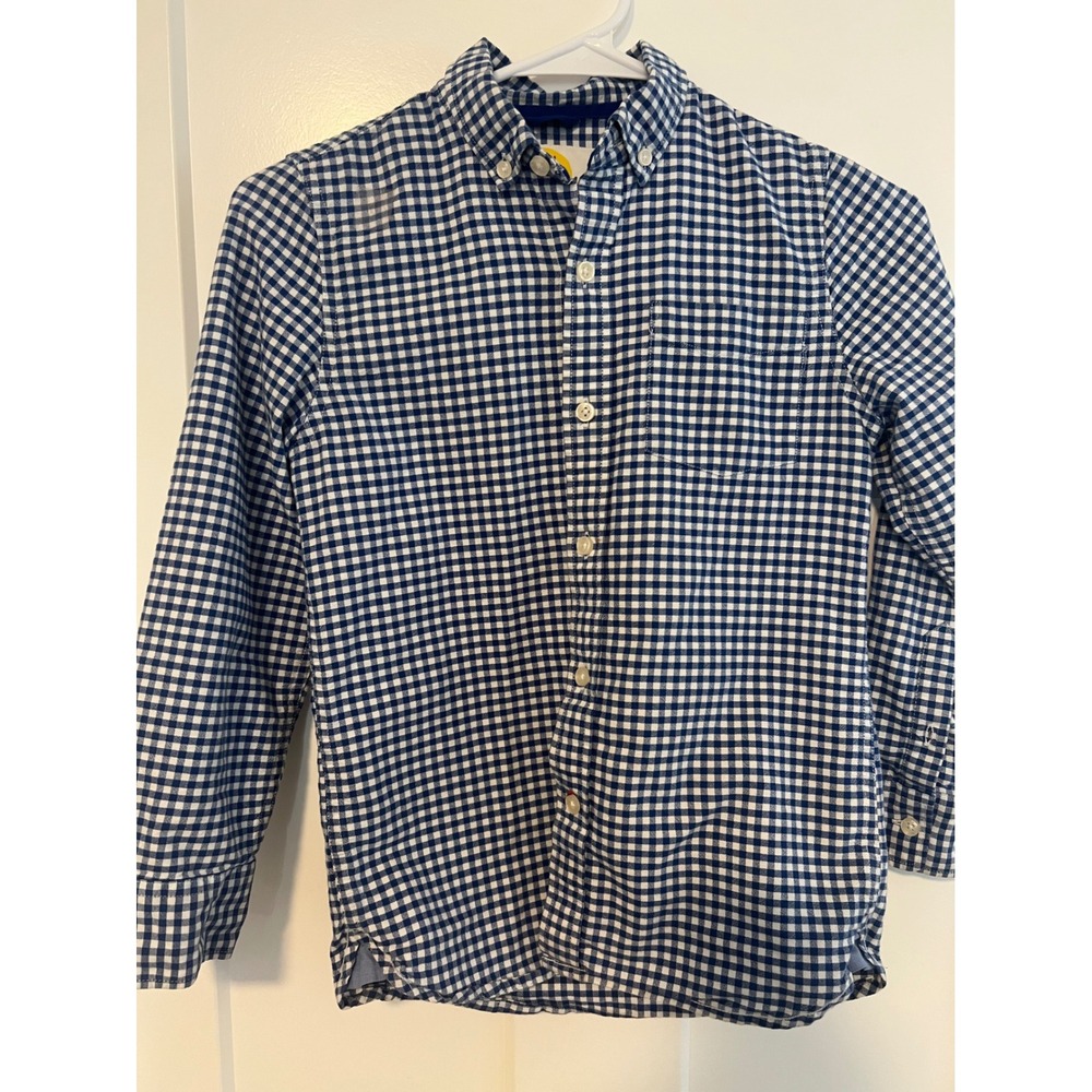 BODEN - excellent condition boys blue button down - Size 9/10